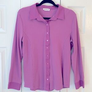 Button-up Top, Colorful Orchid